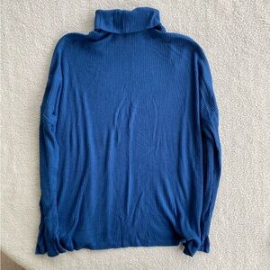 Aerie Blue Oversized Turtleneck Sweater